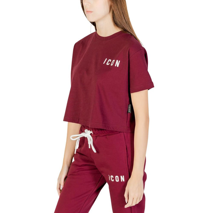 Icon - Bordeaux Cotton T-Shirt
