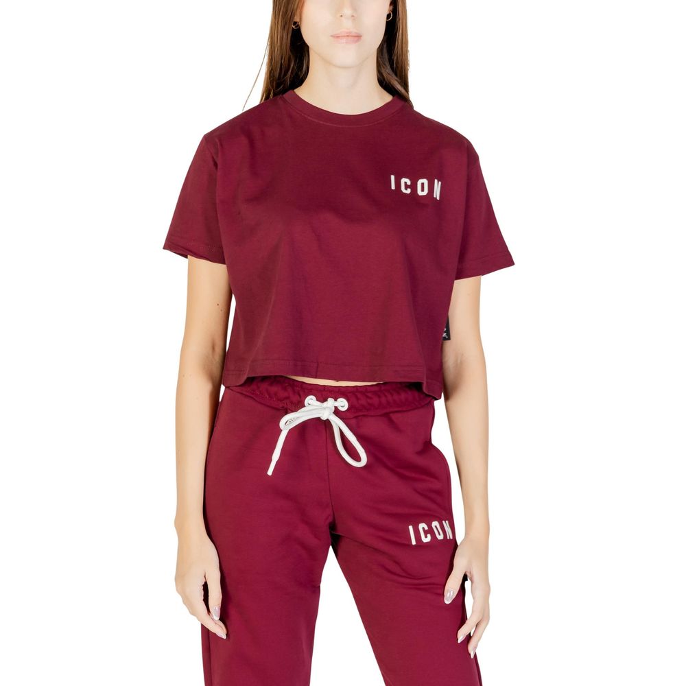 Icon - Bordeaux Cotton T-Shirt