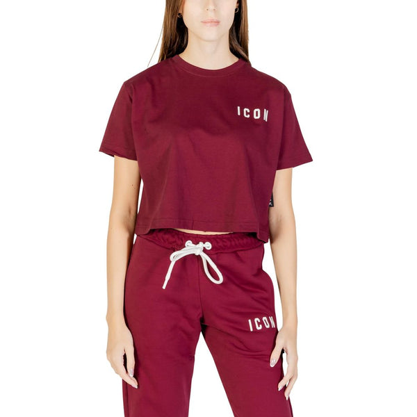 Icon - Bordeaux Cotton T-Shirt
