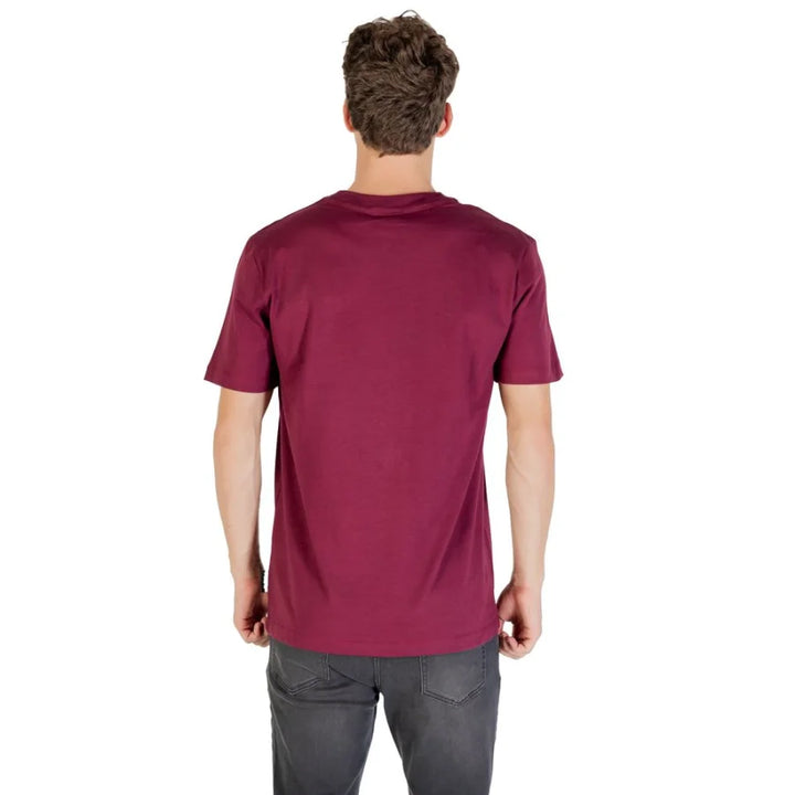 Icon Bordeaux Cotton T-Shirt