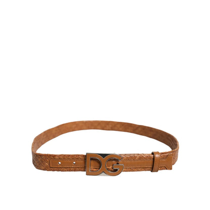 Icon Dolce Gabbana Clothing Belt with DG Logo and Luxe Leather &