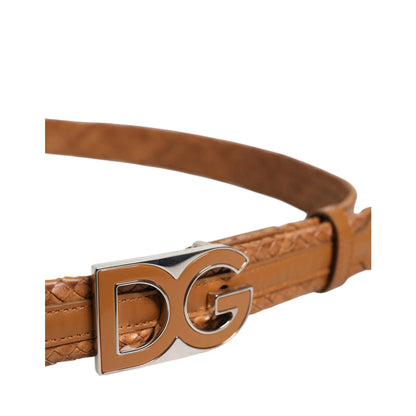 Icon Dolce Gabbana Clothing Belt with DG Logo and Luxe Leather &