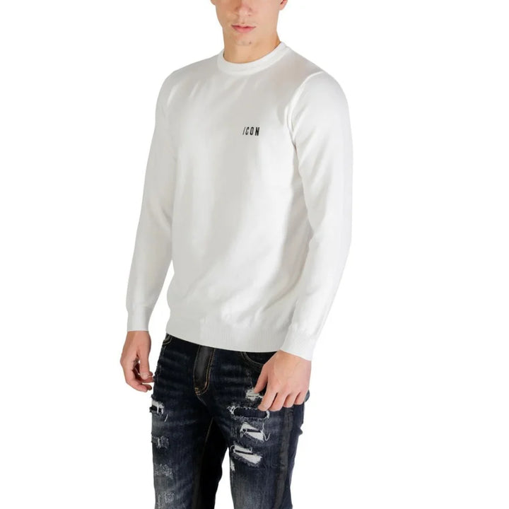 Icon White Viscose Sweatshirt