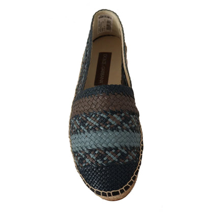 Iconic Dolce Gabbana Buffalo Leather Espadrilles &