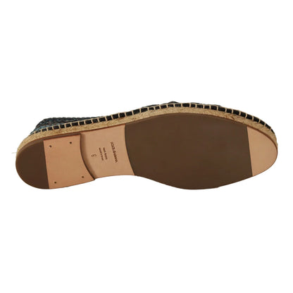 Iconic Dolce Gabbana Buffalo Leather Espadrilles &