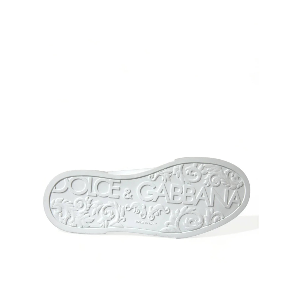 Iconic Dolce & Gabbana Portofino Calfskin Leather Low Top Sneakers