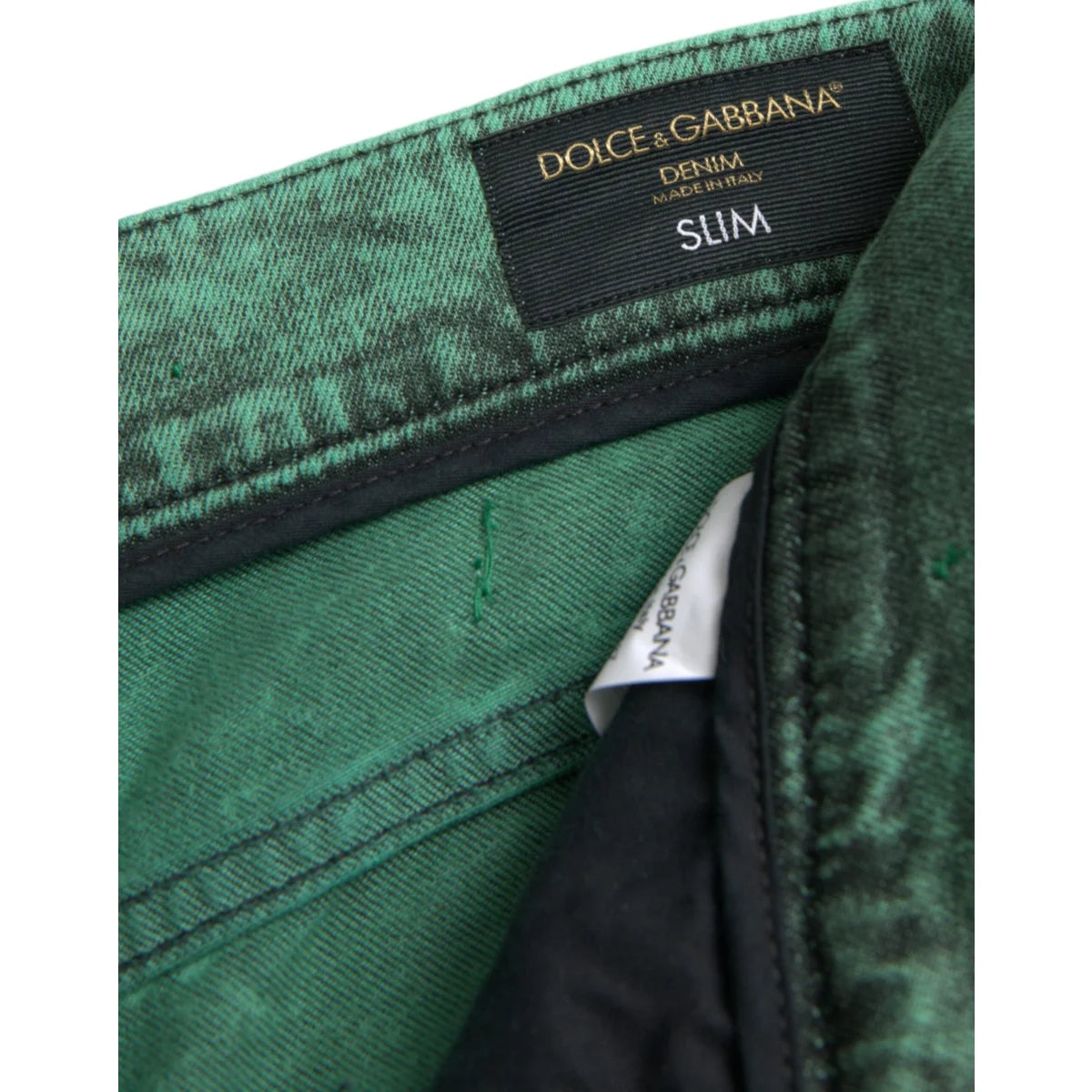 Iconic Dolce Gabbana Slim Jeans in Cotton Stretch Denim &