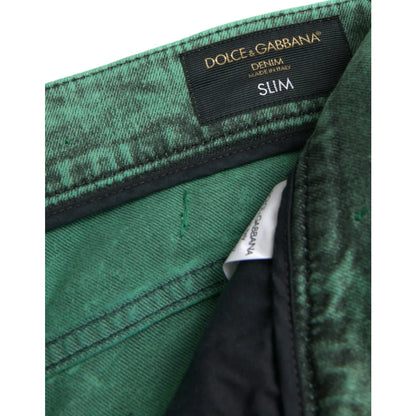 Iconic Dolce Gabbana Slim Jeans in Cotton Stretch Denim &