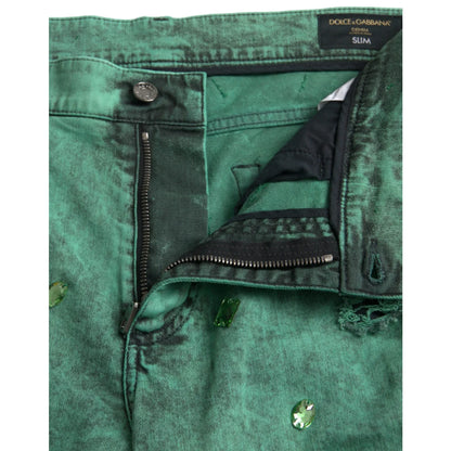 Iconic Dolce Gabbana Slim Jeans in Cotton Stretch Denim &