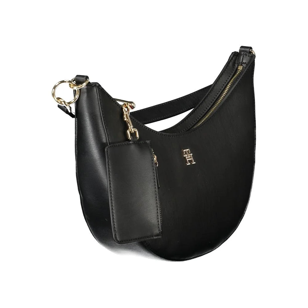 Iconic Tommy Hilfiger Handbag Black Elegance Meets Everyday Practicality