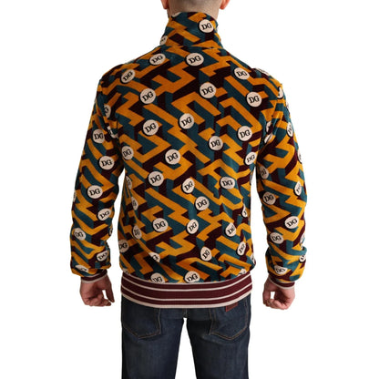 Incredible Dolce Gabbana Zip Sweater Dress with Iconic Logo Details &