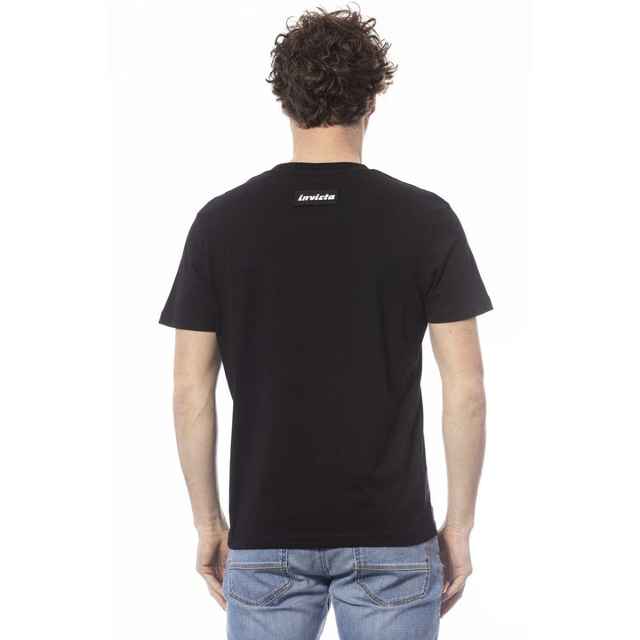 Invicta Black Cotton Men T-shirt