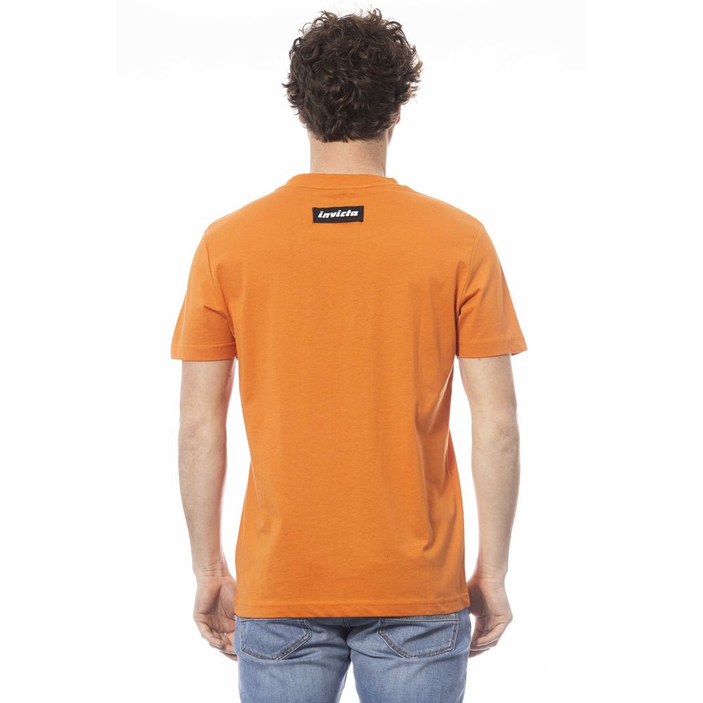 Invicta Orange Cotton Men T-shirt