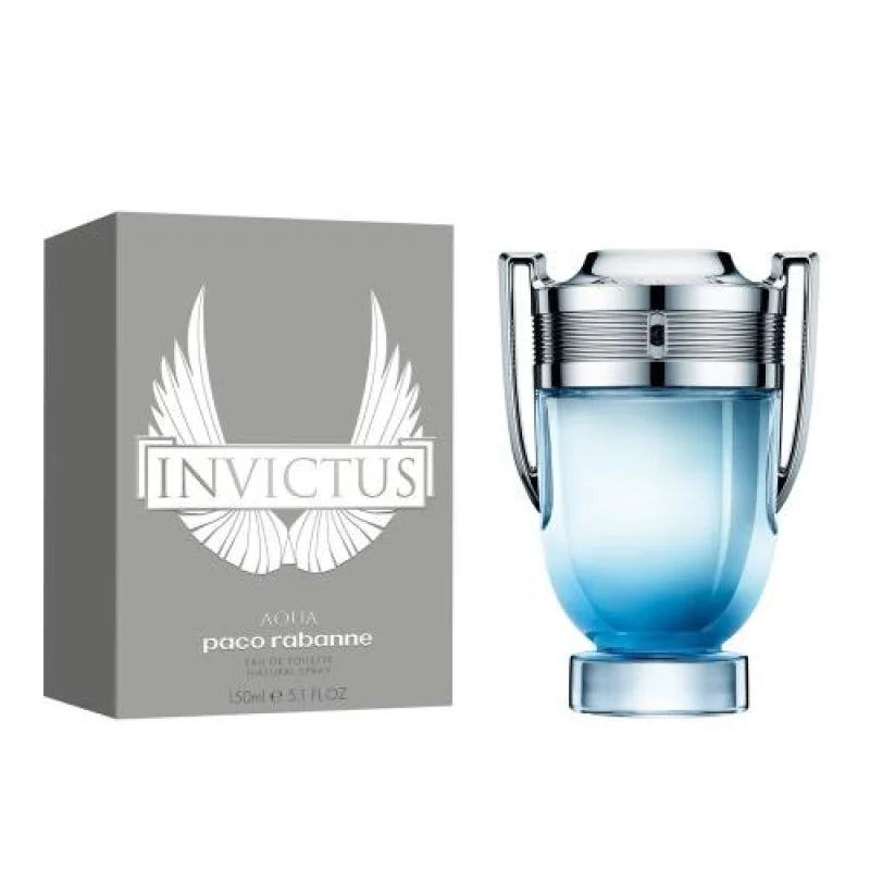 Invictus Aqua Surge of Powerful Woods and Vibrant Amber Wood Men’s Cologne Paco Rabanne