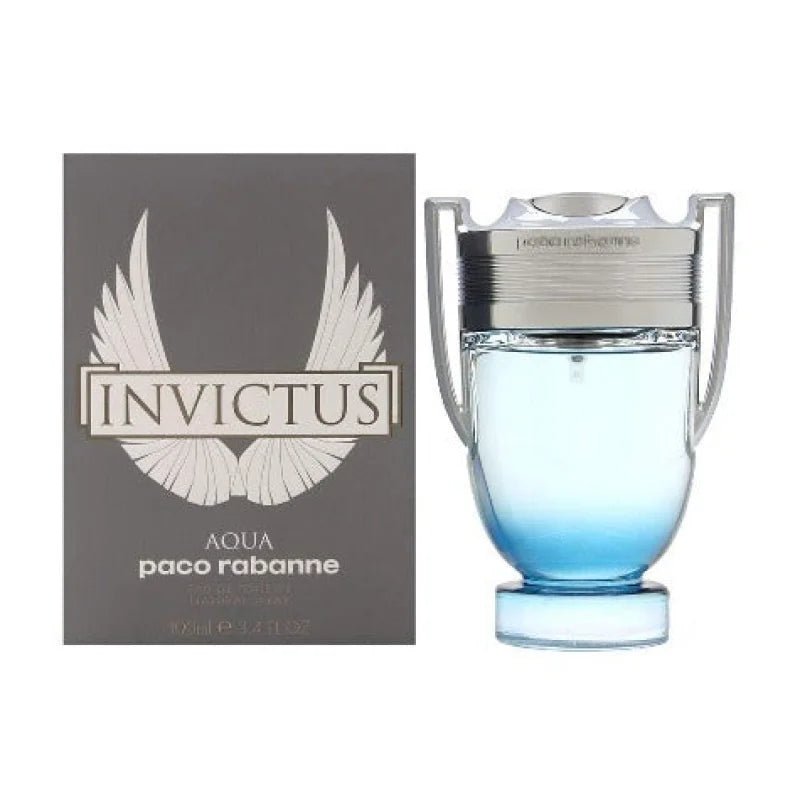 Invictus Aqua Surge of Powerful Woods and Vibrant Amber Wood Men’s Cologne Paco Rabanne