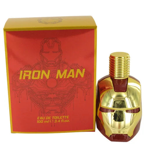 Iron Man Eau Energizing Cologne for Men with Bergamot and Apple Men’s Marvel