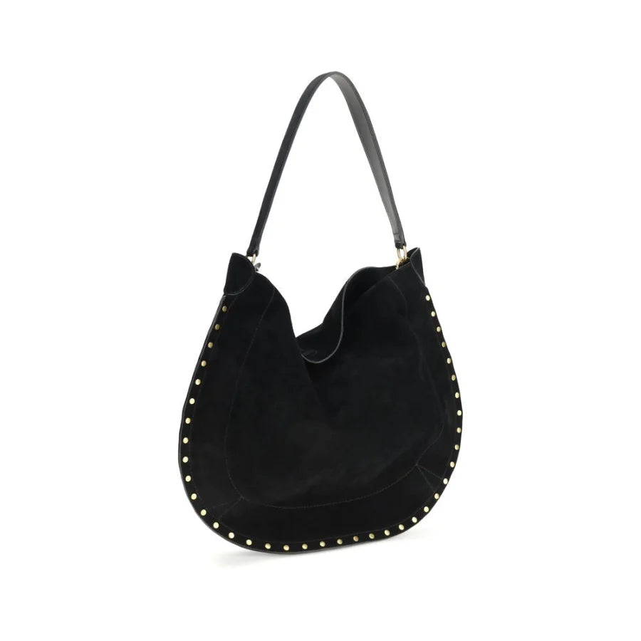 Isabel Marant Black Calf Leather Bos Taurus Shoulder Bag