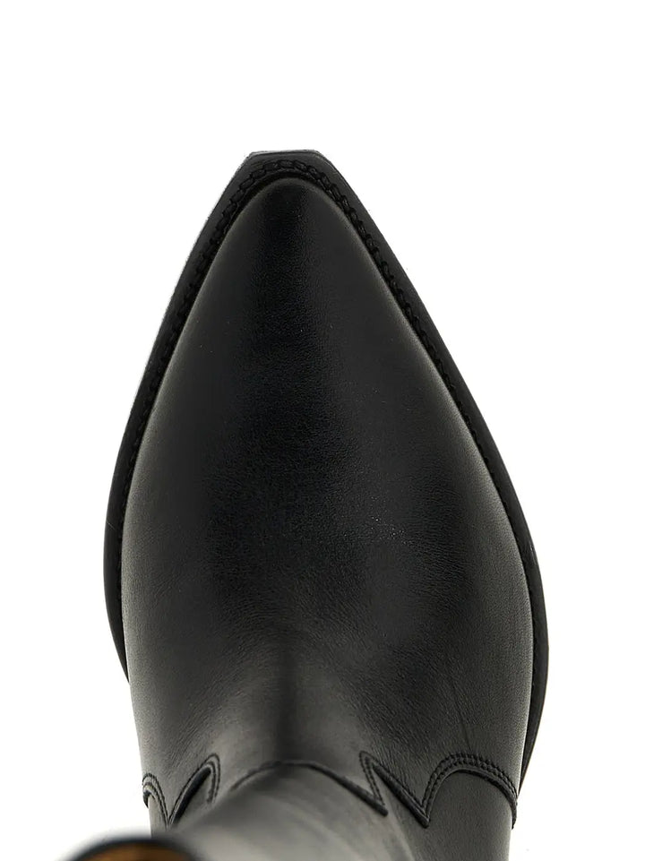 Isabel Marant Black Calfskin Chelsea Boots
