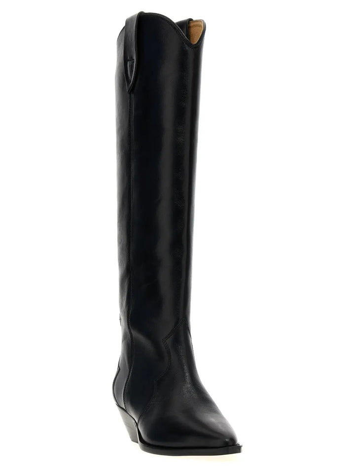 Isabel Marant Black Calfskin Chelsea Boots