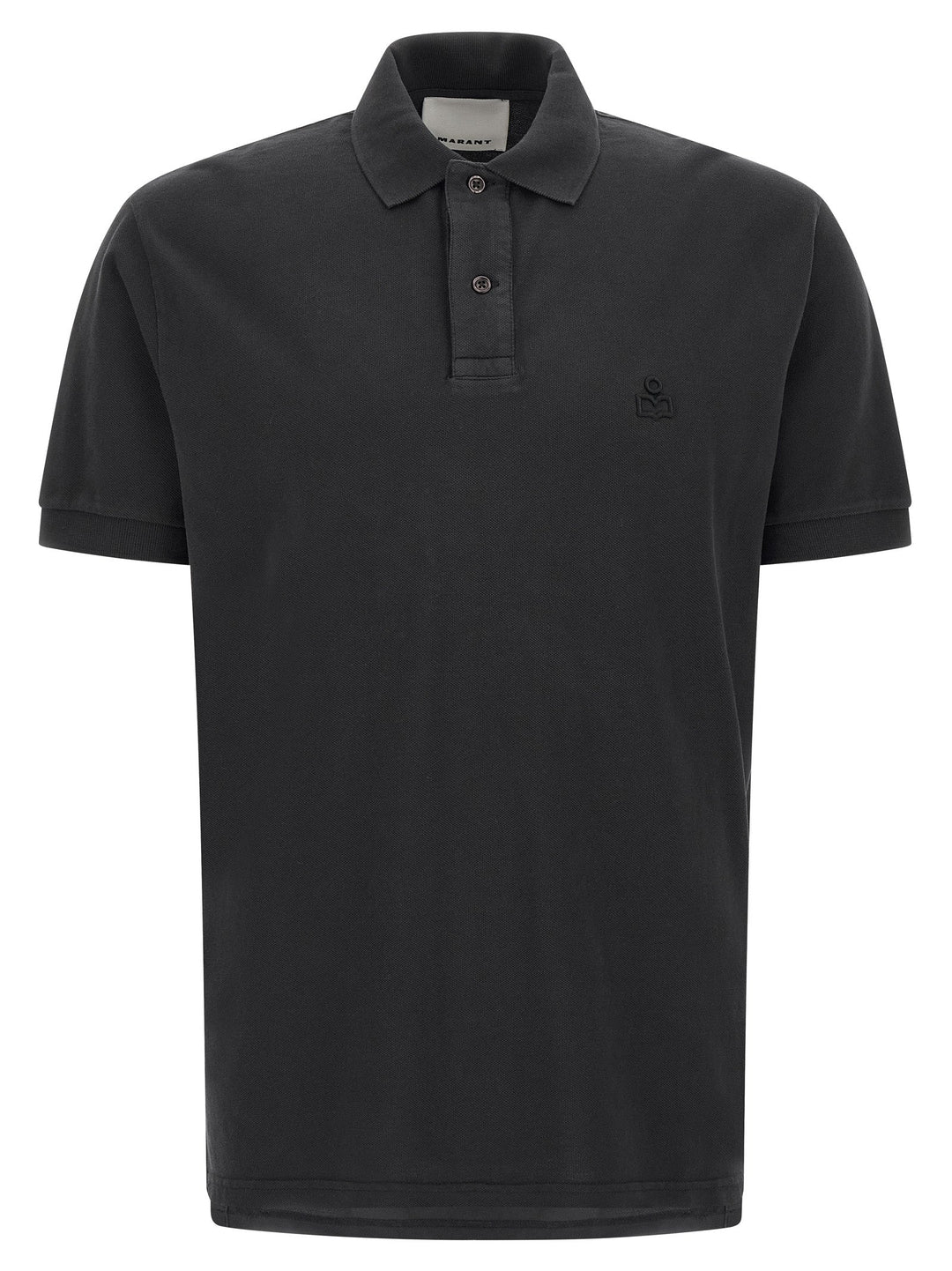 Isabel Marant Black Cotton Polo Shirt