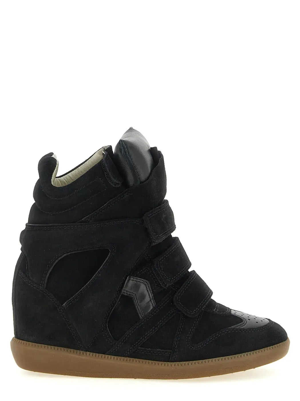 Isabel Marant Black Cowhide High Top Sneakers