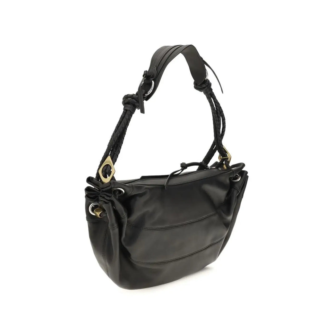 Isabel Marant Black Lamb Ovis Aries Shoulder Bag