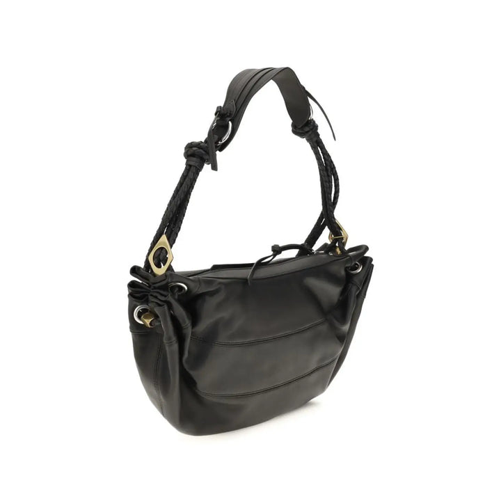 Isabel Marant Black Lamb Ovis Aries Shoulder Bag