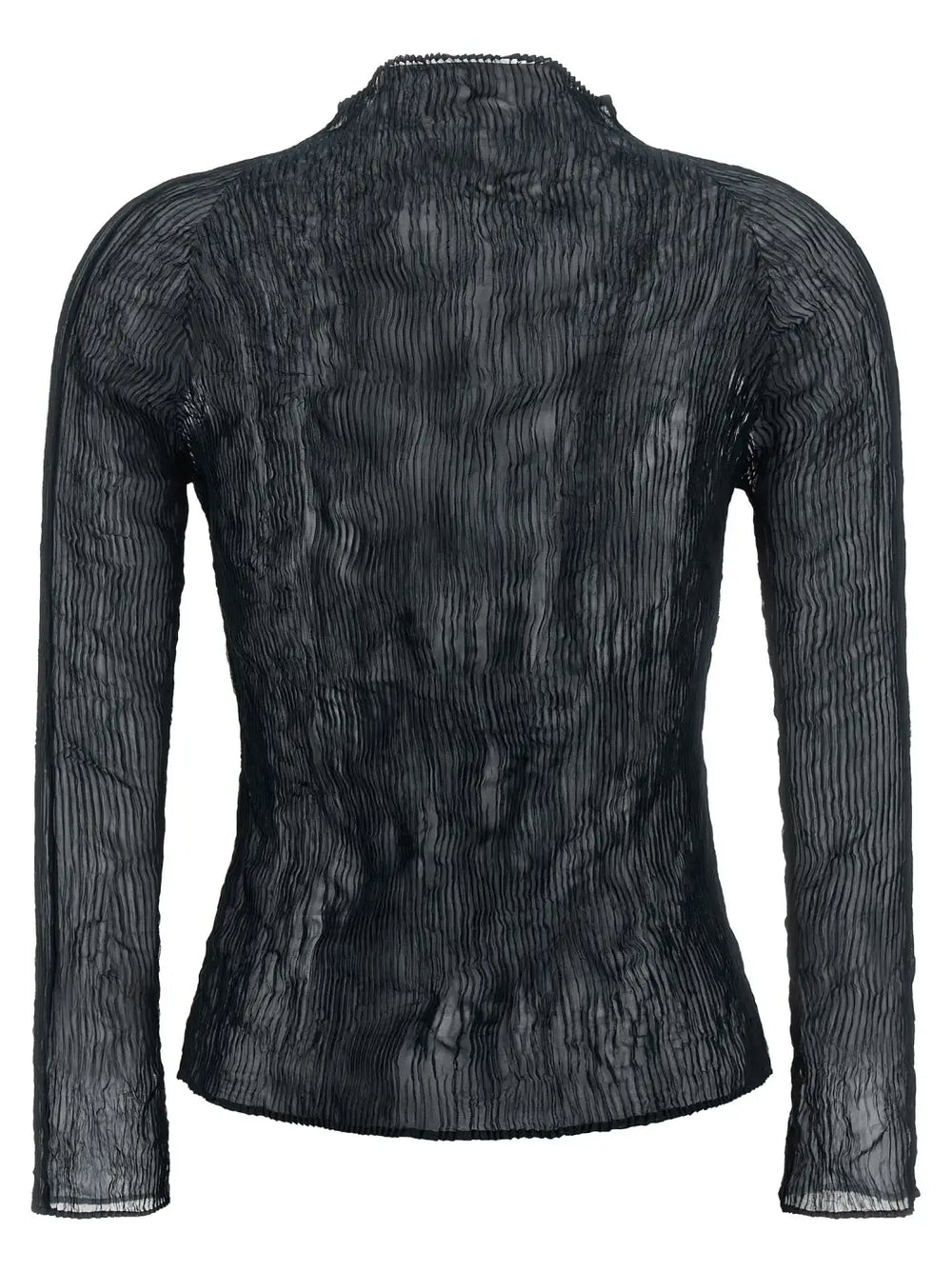 Issey Miyake Black Polyester Cardigan