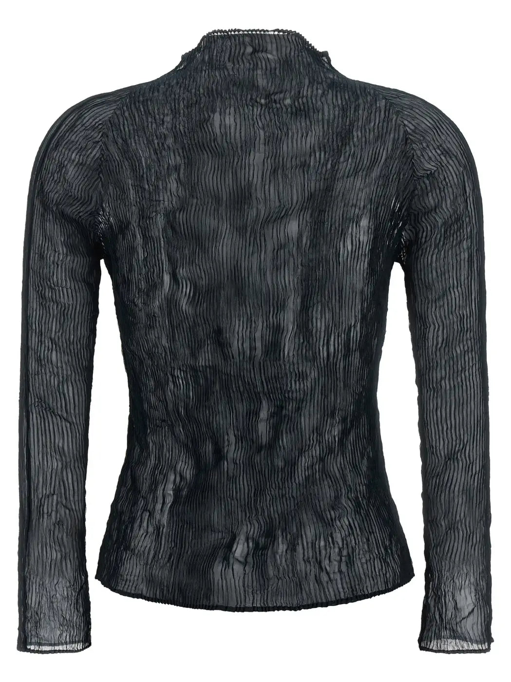Issey Miyake Black Polyester Cardigan