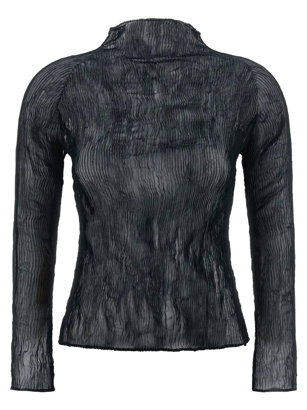 Issey Miyake Black Polyester Cardigan