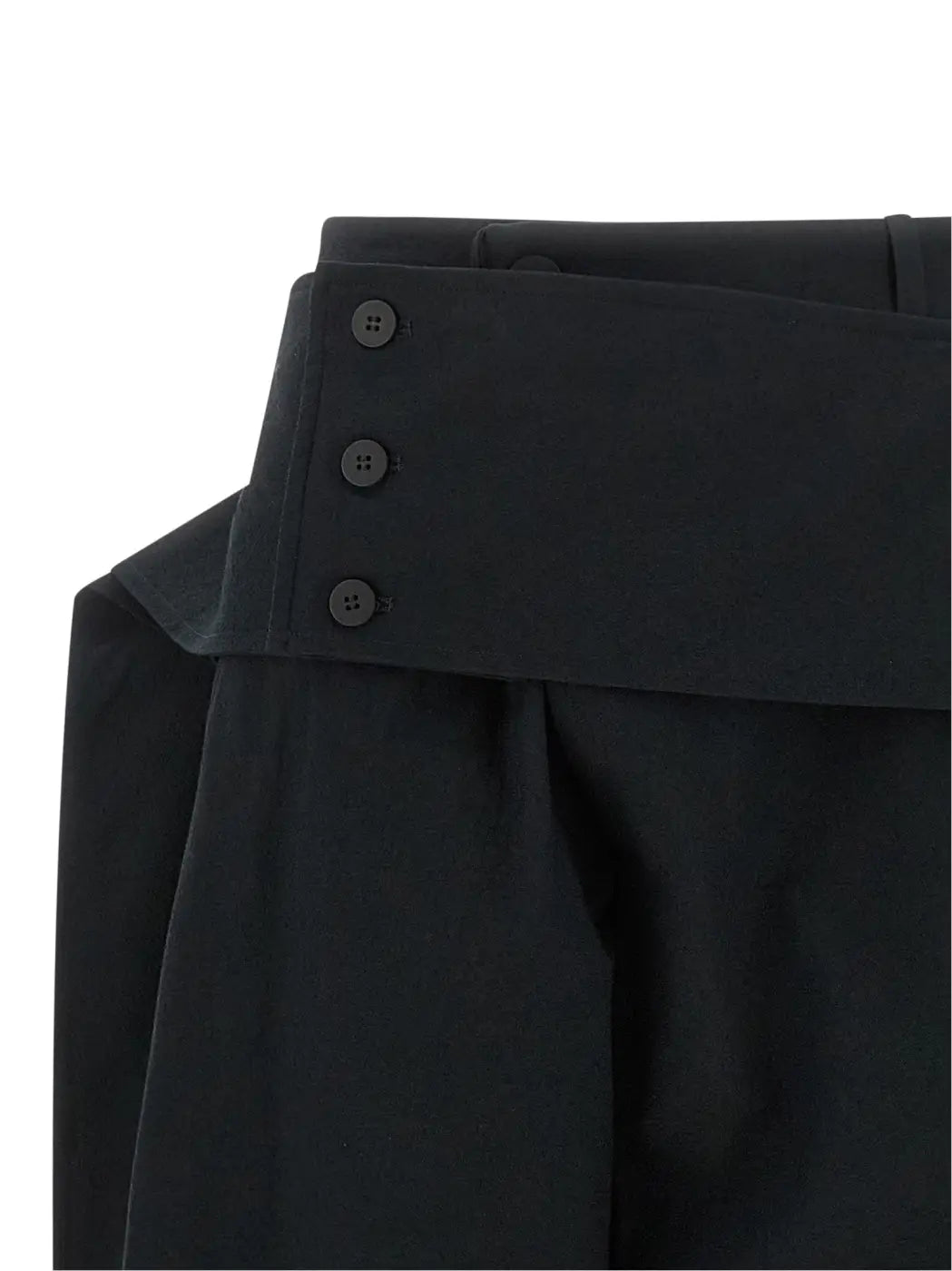 Issey Miyake Black Polyester Casual Pants