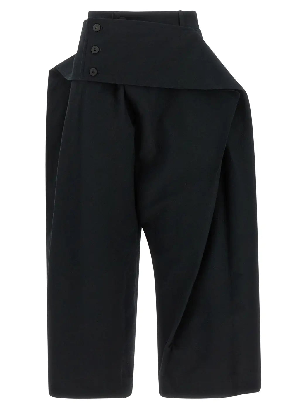 Issey Miyake Black Polyester Casual Pants