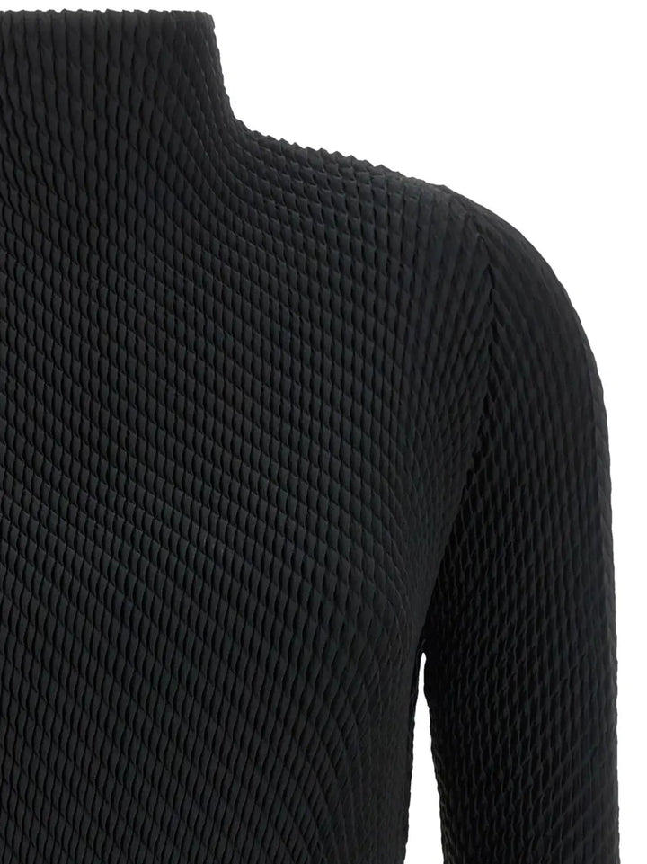 Issey Miyake Black Polyester Shirt
