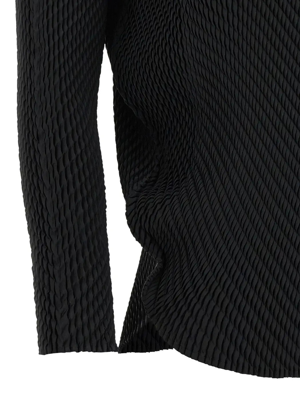 Issey Miyake Black Polyester Shirt