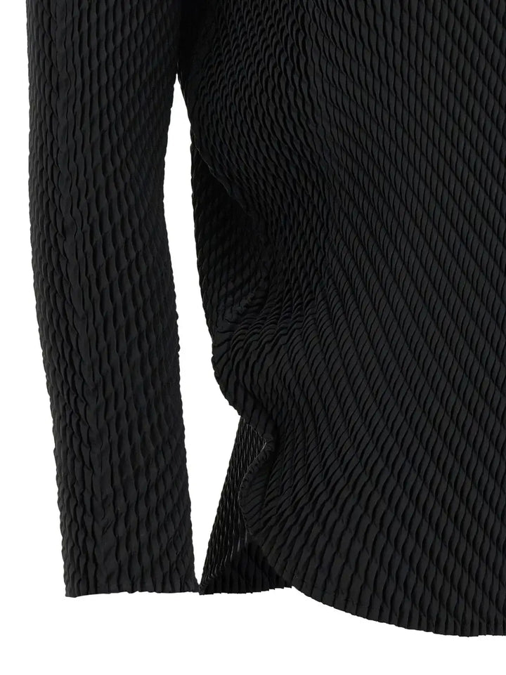 Issey Miyake Black Polyester Shirt