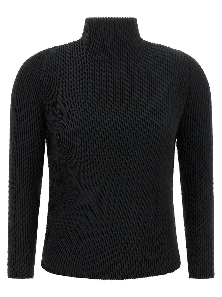 Issey Miyake Black Polyester Shirt