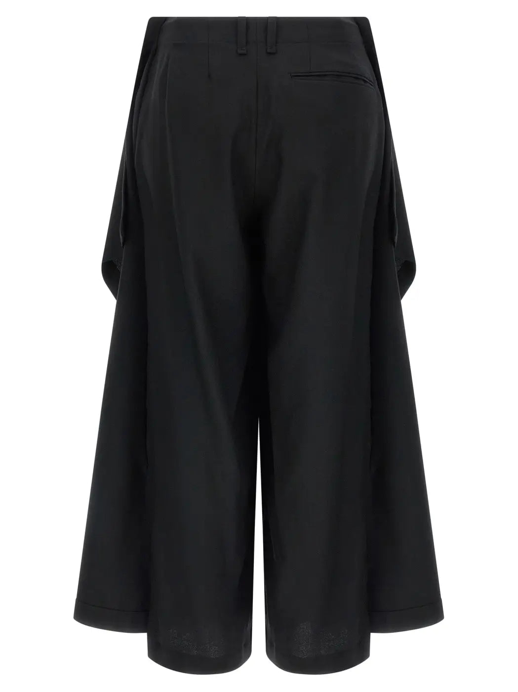 Issey Miyake Black Wool Casual Pants
