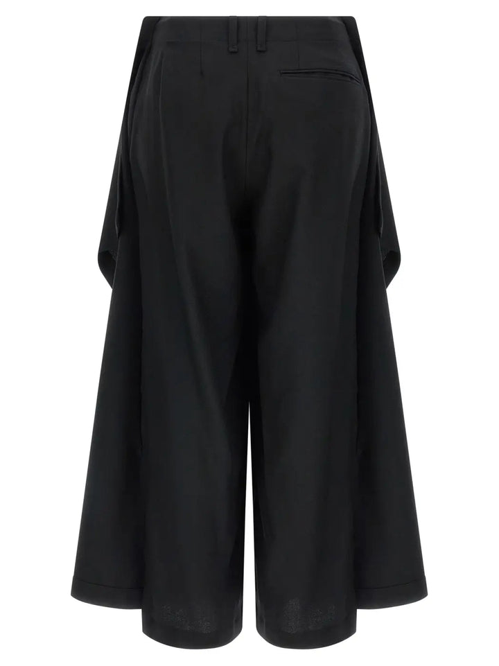 Issey Miyake Black Wool Casual Pants