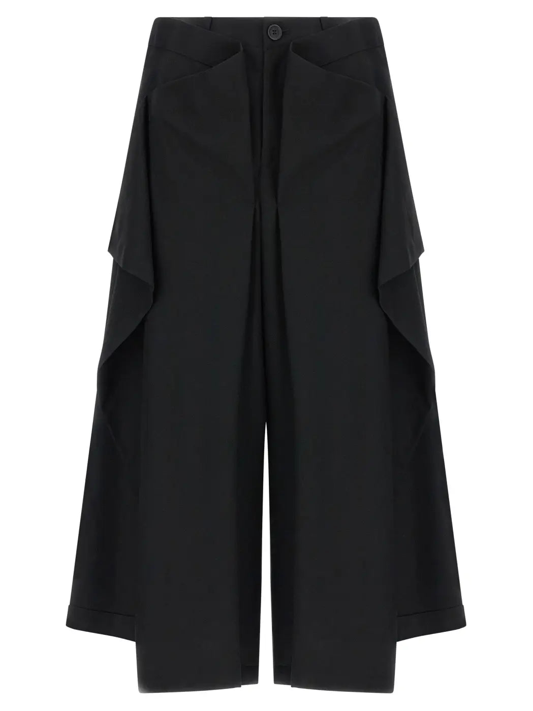 Issey Miyake Black Wool Casual Pants