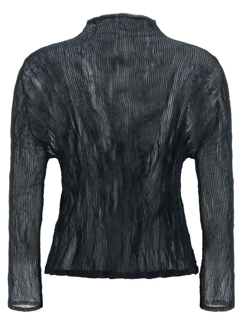 Issey Miyake Blue Polyester Cardigan