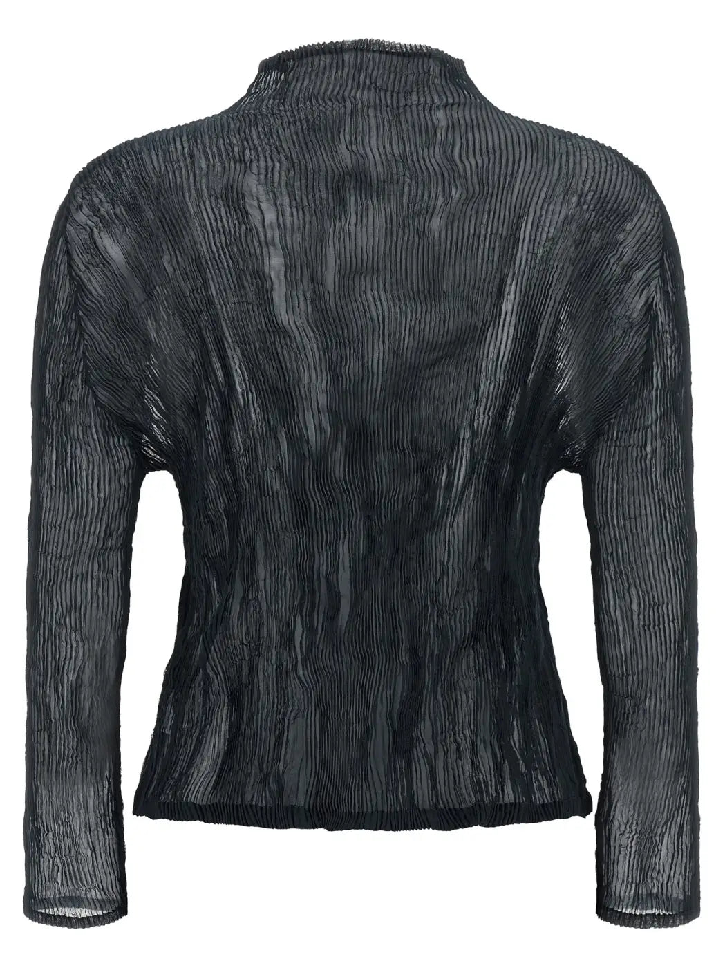 Issey Miyake Blue Polyester Cardigan
