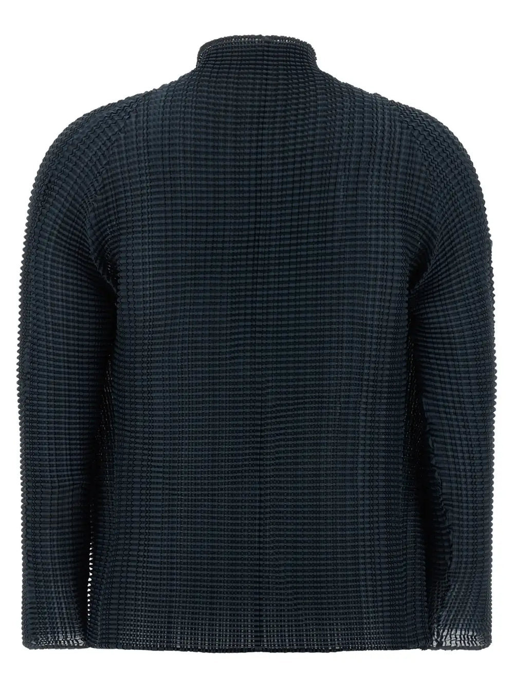 Issey Miyake Blue Polyester Cardigan