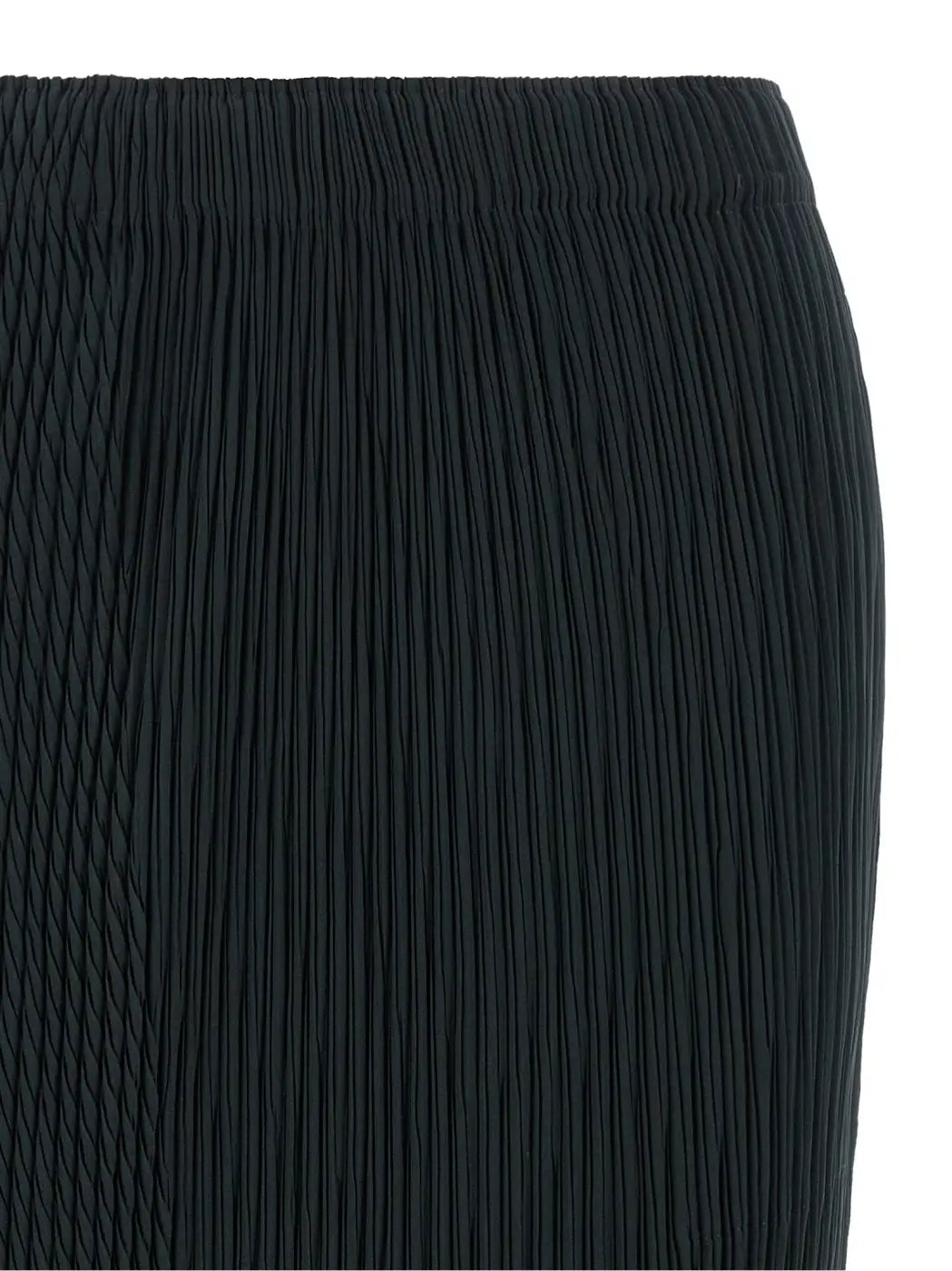 Issey Miyake Blue Polyester Midi Skirt