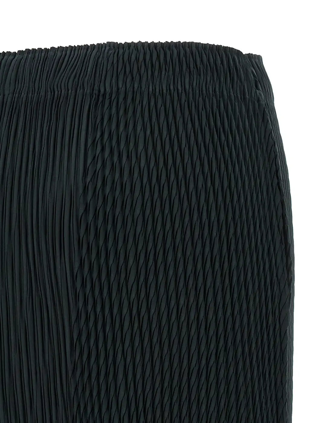 Issey Miyake Blue Polyester Midi Skirt