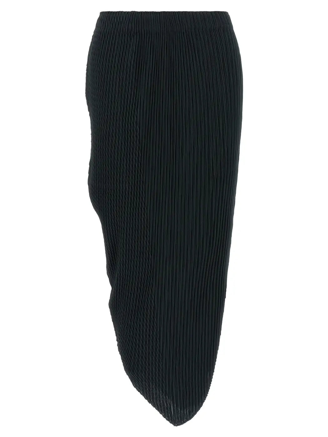 Issey Miyake Blue Polyester Midi Skirt