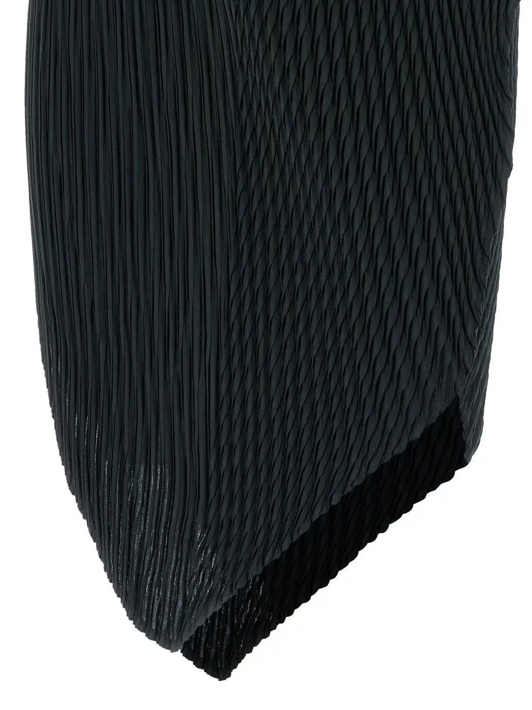 Issey Miyake Blue Polyester Midi Skirt