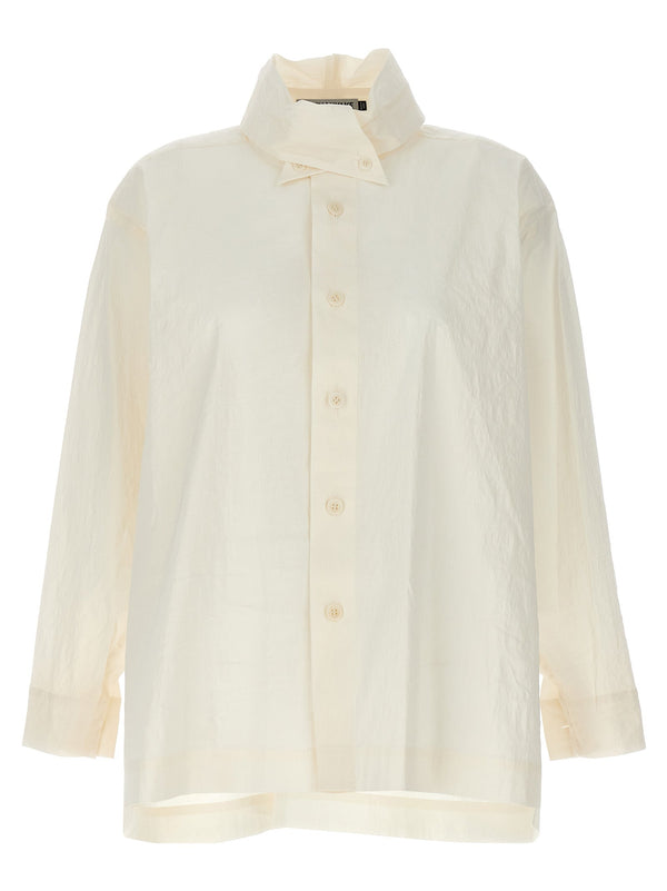 Issey Miyake - White Fibers Blouse