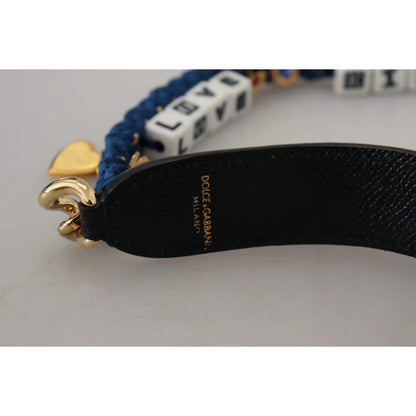 Italian Dream Leather Shoulder Strap by Dolce & Gabbana