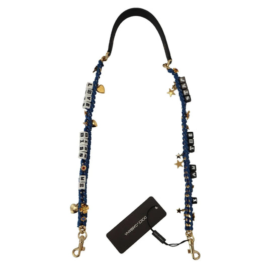Italian Dream Leather Shoulder Strap by Dolce & Gabbana