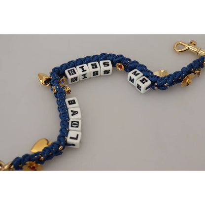 Italian Dream Leather Shoulder Strap by Dolce & Gabbana